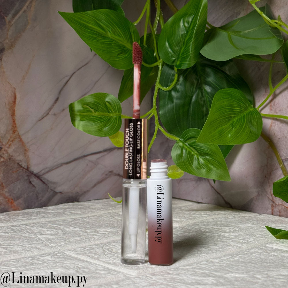 Gloss + Labial Marrón larga duración