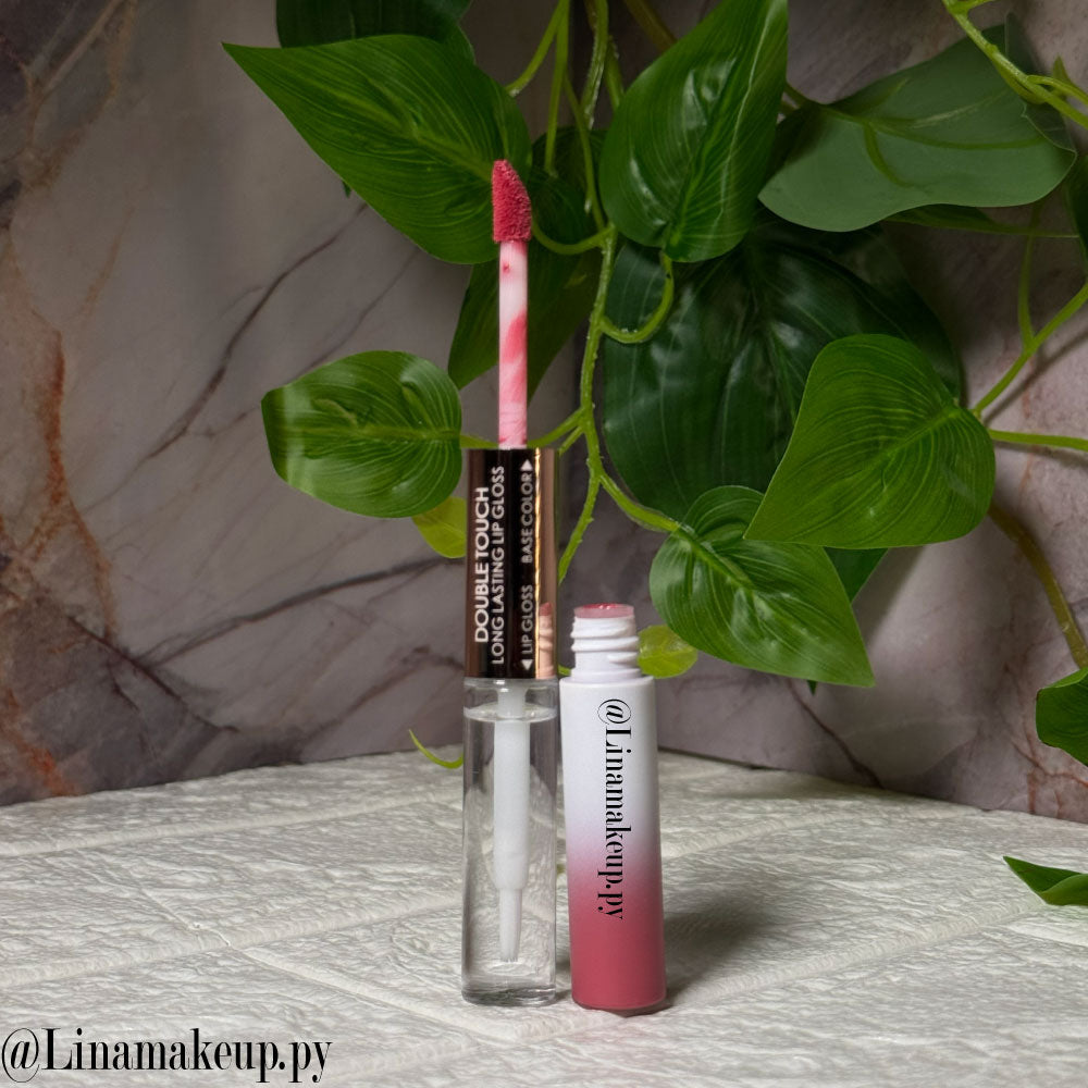 Gloss + Labial Rosa larga duración