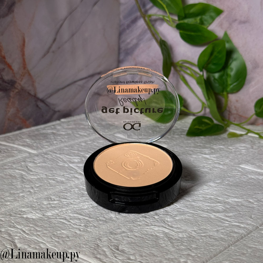 Polvo compacto + un aplicador.